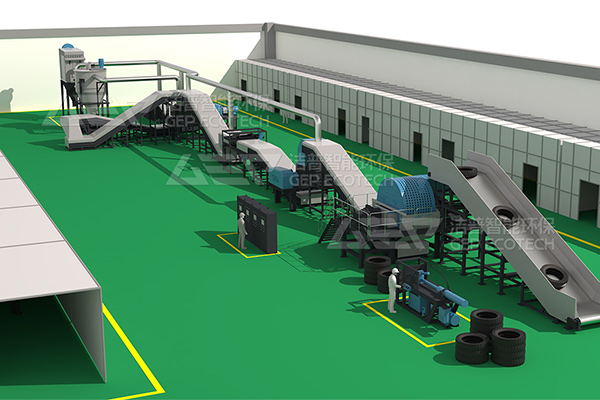 廢舊輪胎處置生產(chǎn)線