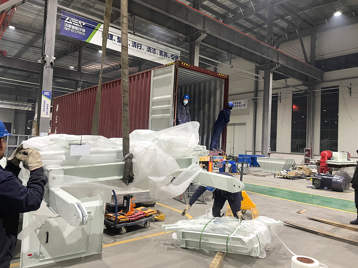 發(fā)貨忙！潔普智能大件垃圾處置系統發(fā)往江蘇