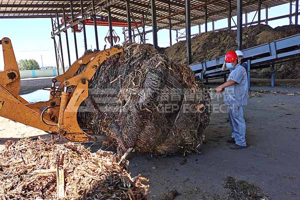 生物質(zhì)破碎現(xiàn)場