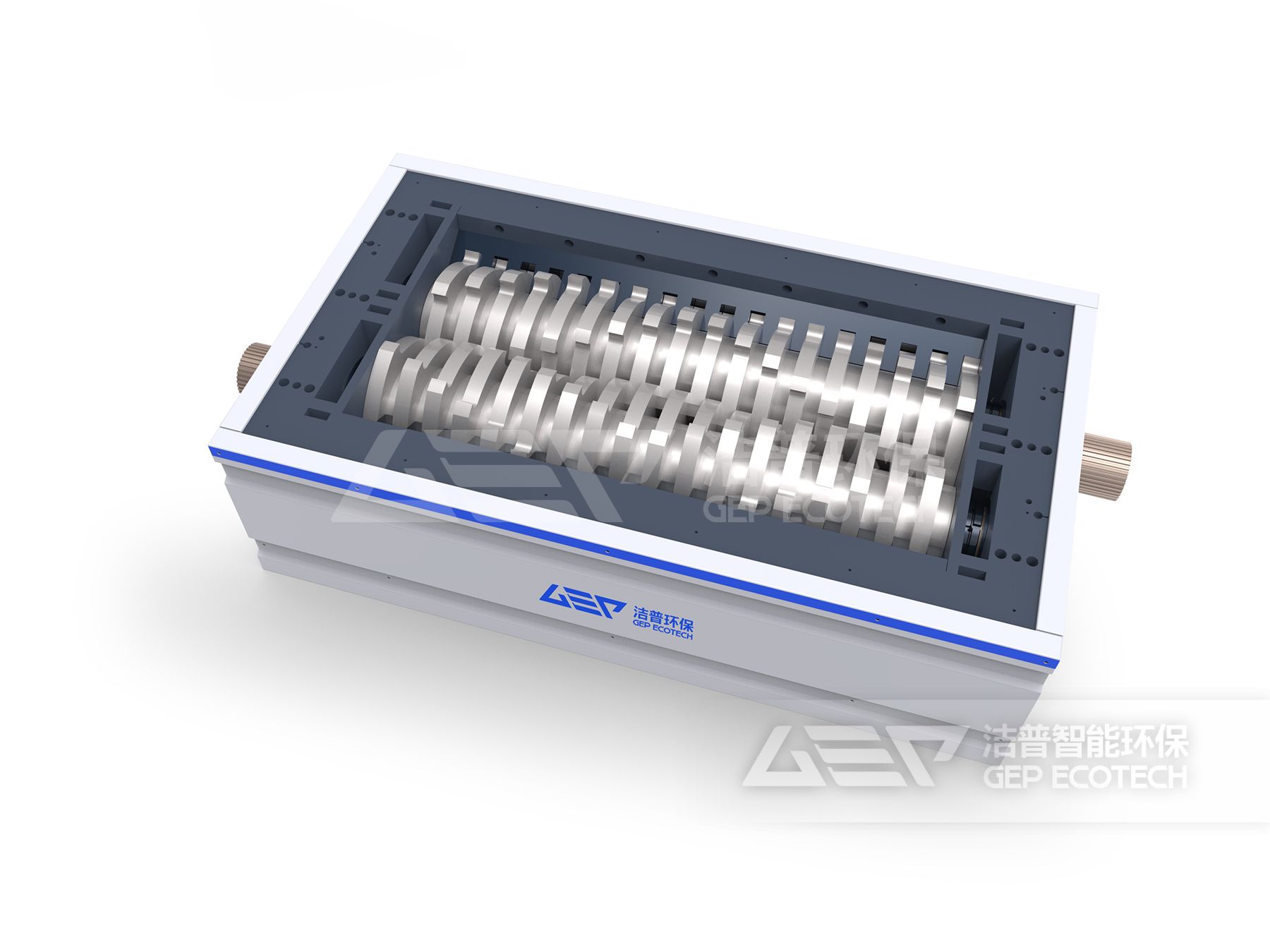 液壓雙軸剪切式破碎機