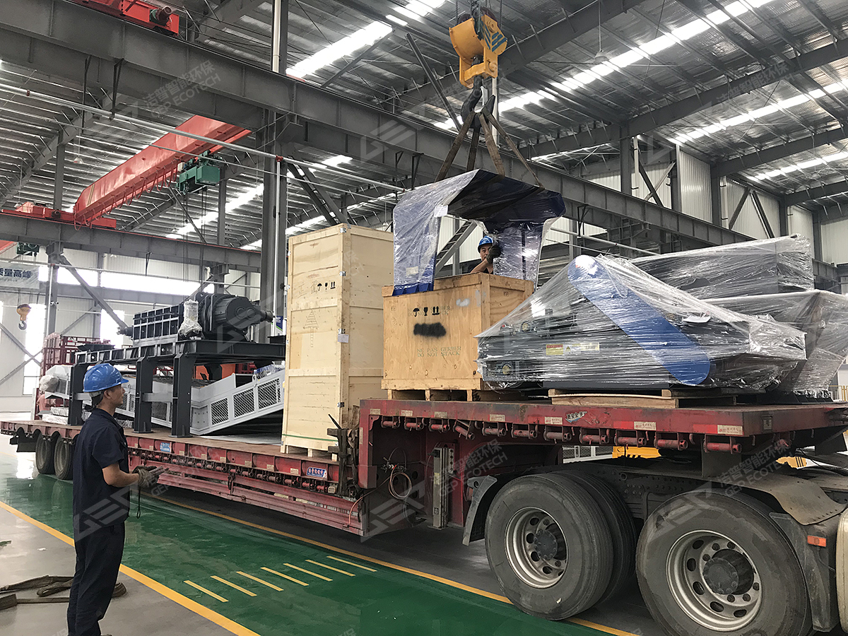 發(fā)貨忙！潔普智能大件垃圾處置系統發(fā)往江蘇