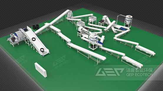 廢輪胎處置生產(chǎn)線