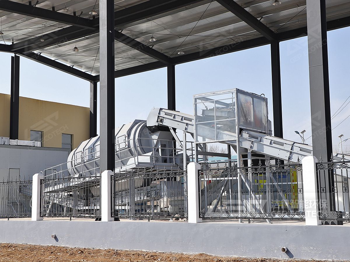 生活垃圾篩分現(xiàn)場(chǎng)