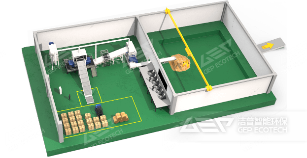 水泥窯協(xié)同處置農(nóng)林垃圾預(yù)處理系統(tǒng)