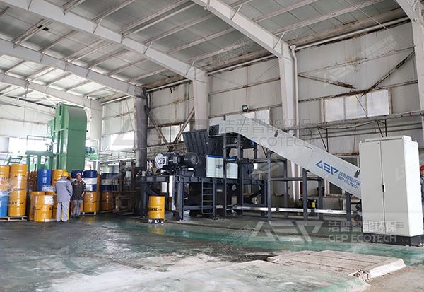 化工桶處理生產(chǎn)線