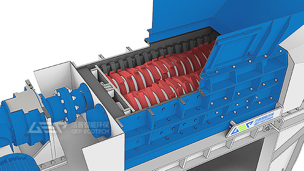 雙軸生物質(zhì)撕碎機