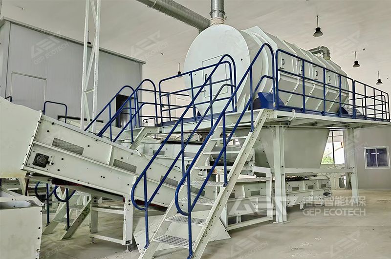 垃圾篩分無(wú)軸滾筒