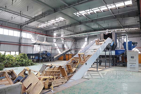 山東地區(qū)大件垃圾處置生產線